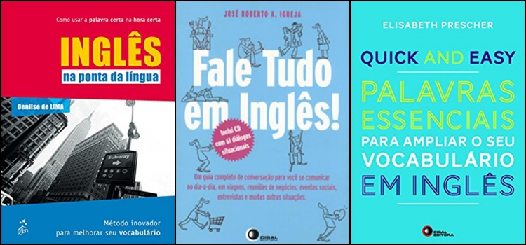 livros estudar inglês aprender 