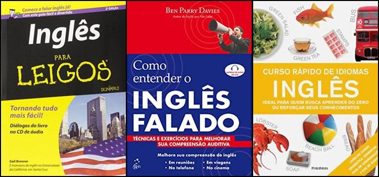 livros estudar inglês aprender 